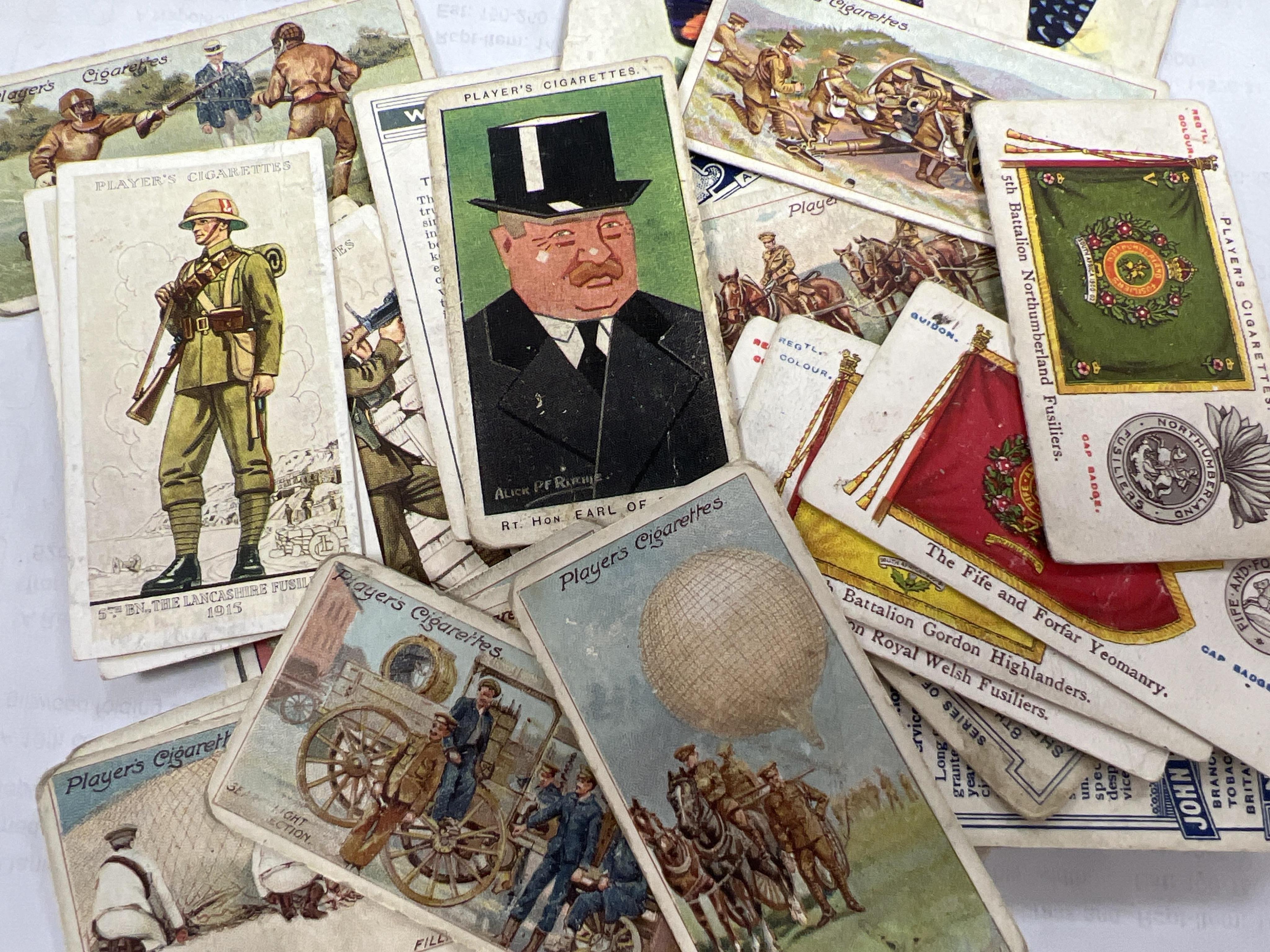 A large collection of cigarette cards, loose and in albums, including sets from the 1930’s - aeroplanes, motor cars etc.